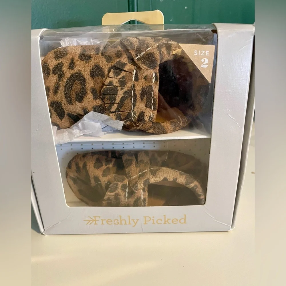 Leopard Moccasin Baby Shoe